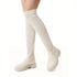 Damen Overknee-Stiefel mit Plateau und Stretch – Lange Herbststiefel mit Profilsohle